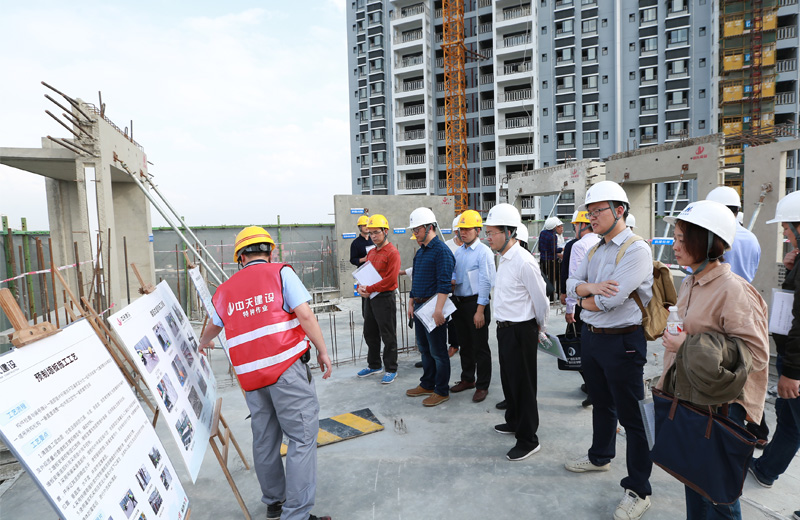 2018年12月6日，廣西區(qū)首個住宅裝配式建筑觀摩會在中天八建南寧興寧·大唐果項目順利召開。