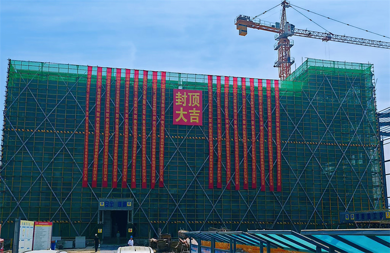 2025年5月20日，江蘇公司承建的康乃馨高端織造和智能裝備制造一期項(xiàng)目主體結(jié)構(gòu)順利封頂。